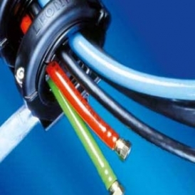 Hoses Conduit fitting for electric cable protection