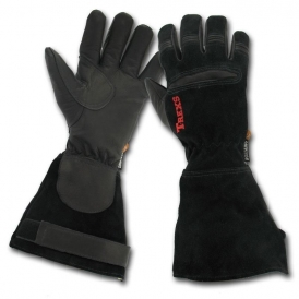 Gauntlet style fire fighter gloves