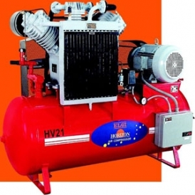 Stationary reciprocating compressors Reciprocating compressor with tank (stationary)