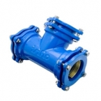Ductile cast iron tee flanged coupling