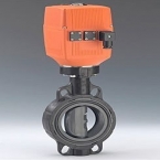 Electric plastic butterfly supply valve