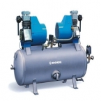 Oil free reciprocating air compressor with tank (stationary)