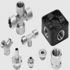 Standard nickel plated brass push-in pneumatic fitting